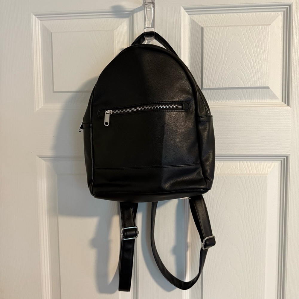 Women’s Black Leather-Like Mini Backpack Target Wild Fable Brand